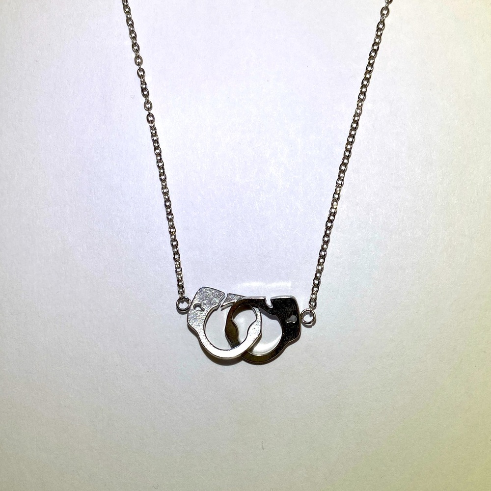 Dainty handcuff necklace
